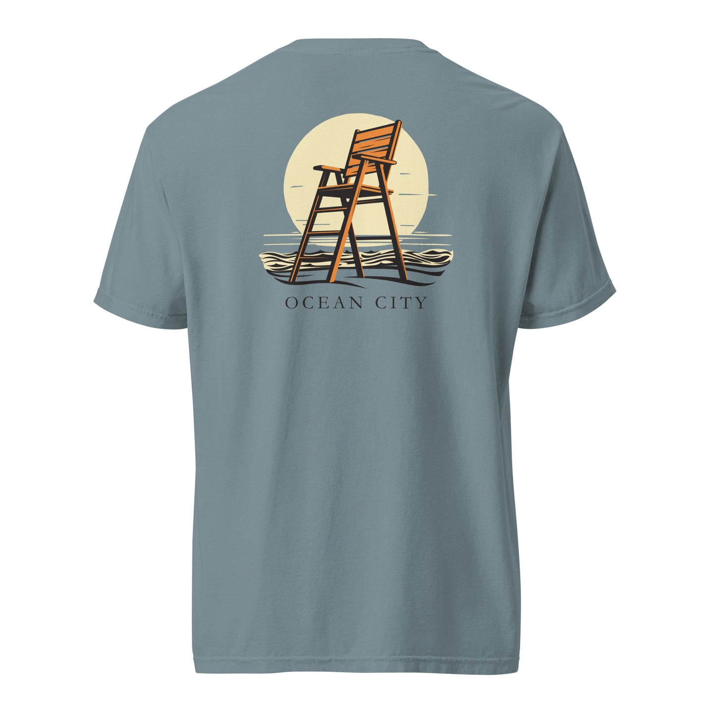 Ocean City Unisex garment-dyed heavyweight t-shirt