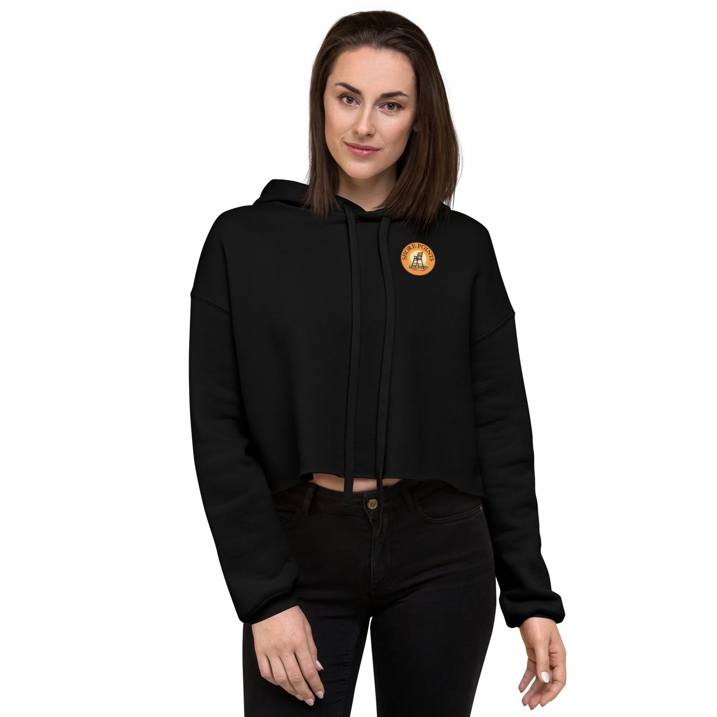 Shore Points Crop Hoodie
