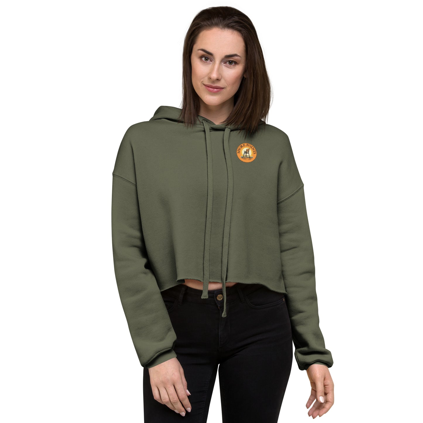 Shore Points Crop Hoodie