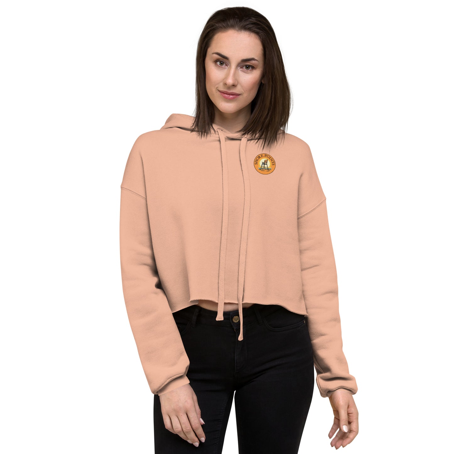 Shore Points Crop Hoodie