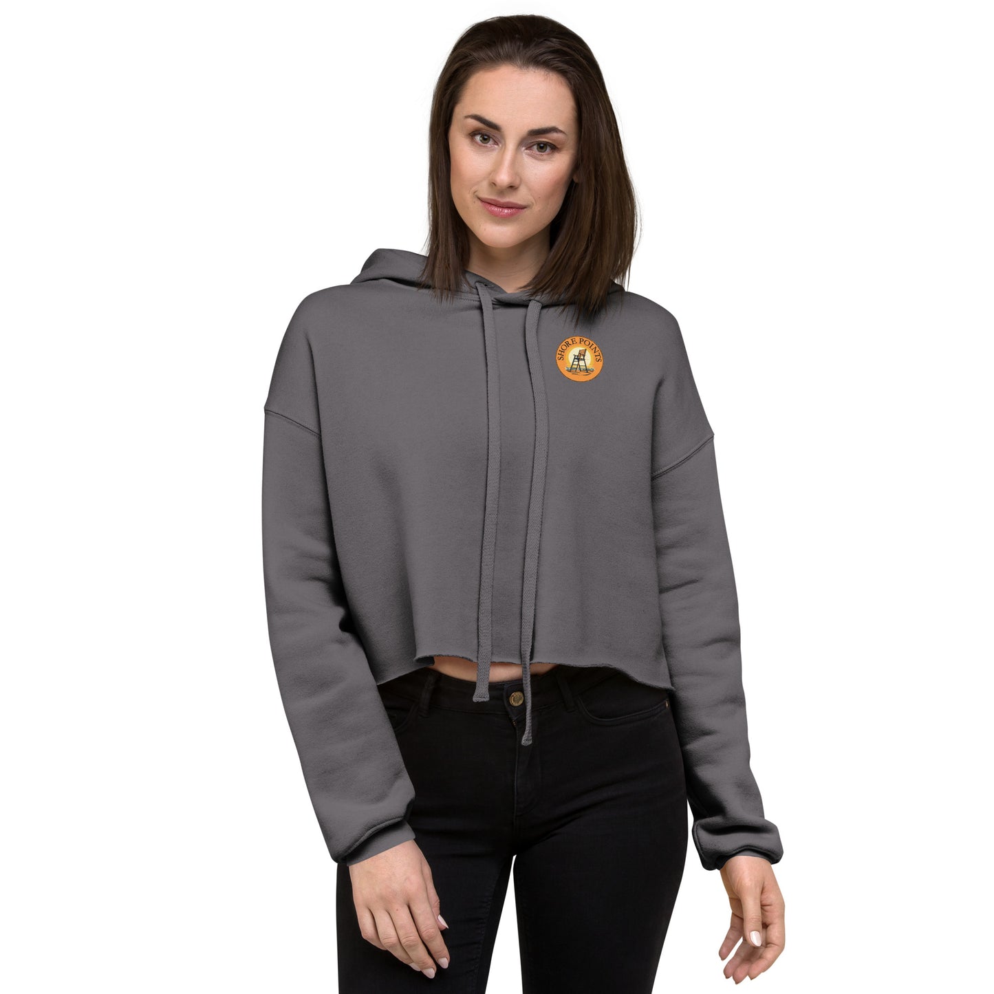 Shore Points Crop Hoodie