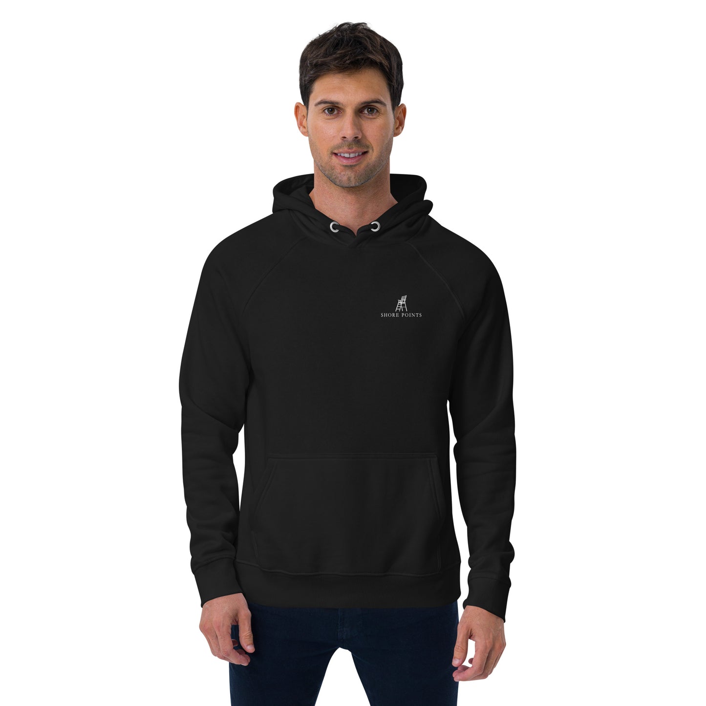 Shore Points Unisex eco raglan hoodie