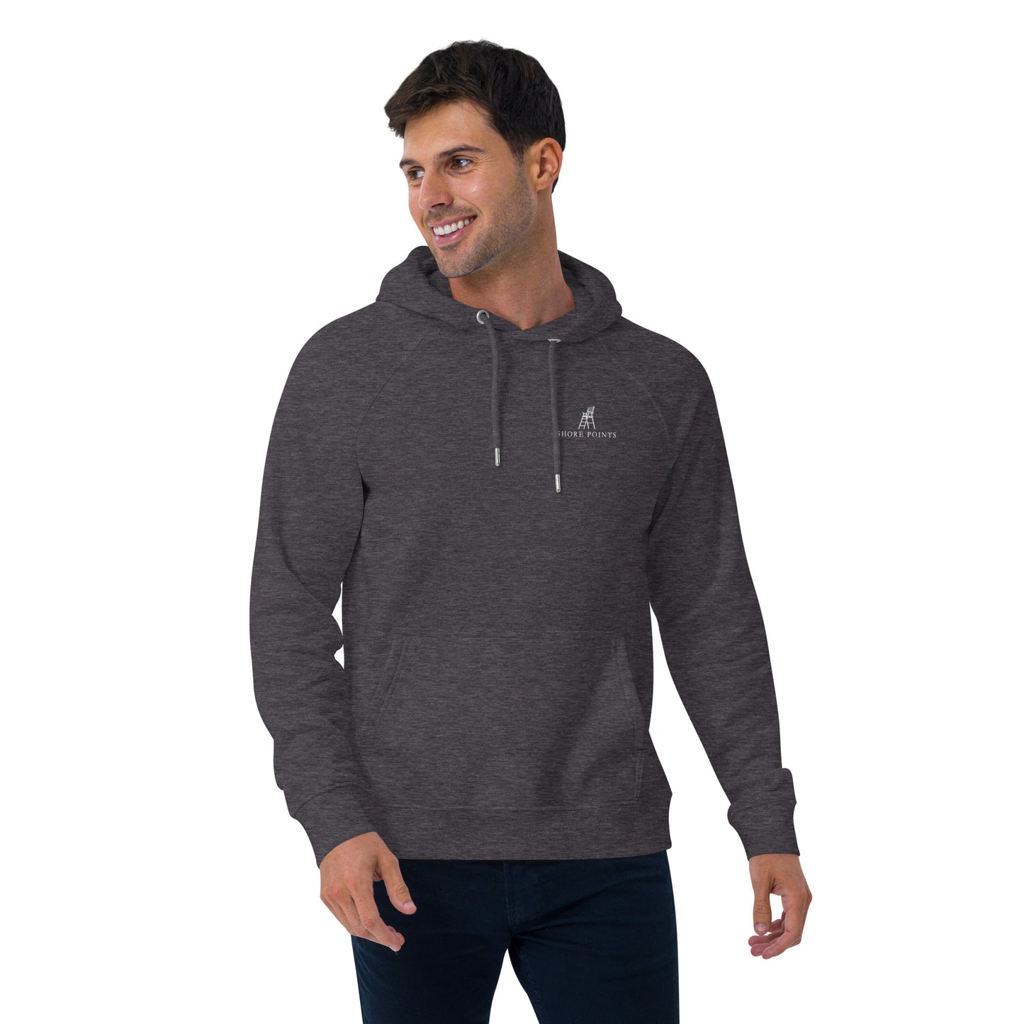 Shore Points Unisex eco raglan hoodie