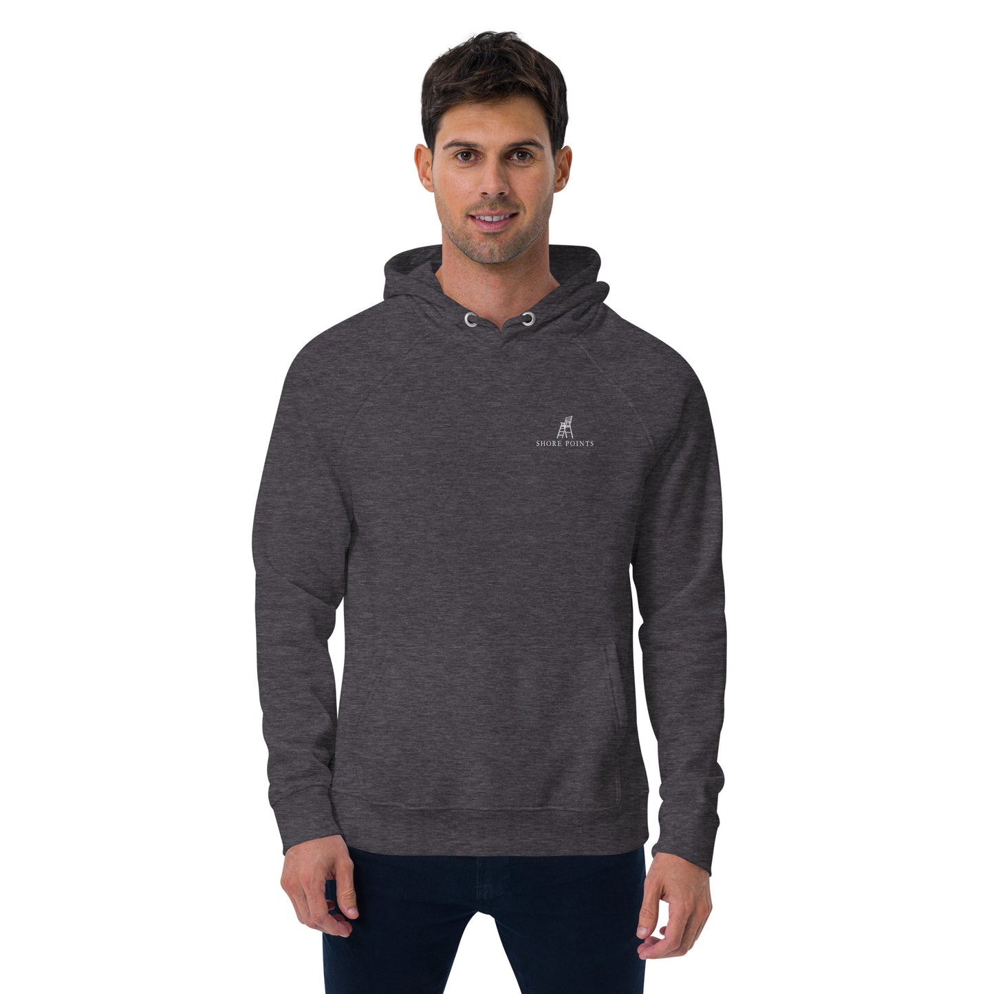 Shore Points Unisex eco raglan hoodie